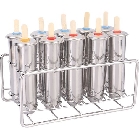 Moule à glace en acier inoxydable 304 pour bâtonnets glacés maison (1/5)