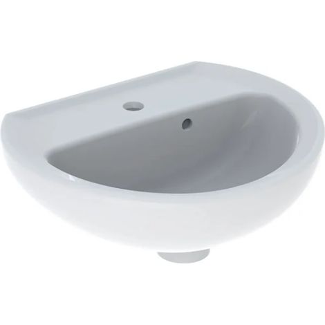GEBERIT - COLIBRÌ LAVAMANI 40 CM. MONOFORO IN VETROCHINA BIANCO 500.911.00.1 (1/7)
