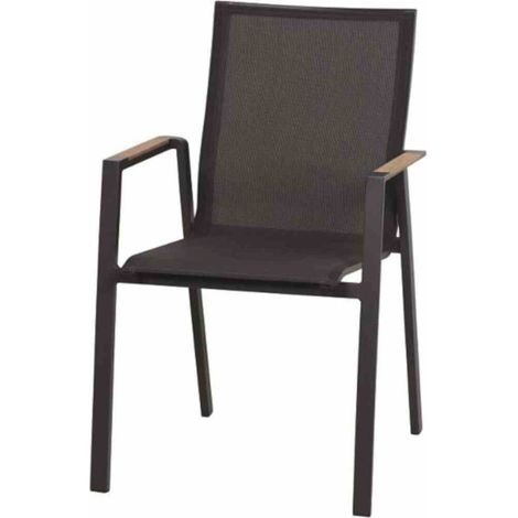 Siena Garden Stapelsessel Rondo anthrazit/Ranotex® grau Stapelstuhl (1/4)