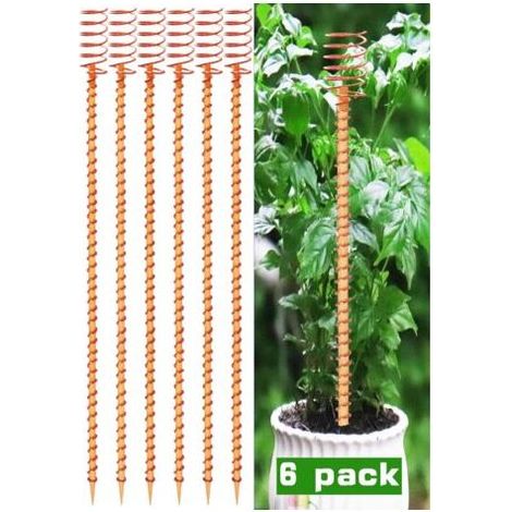 Set di 6 antenne da giardino in rame per elettrocoltura - 33 cm - Aste in rame puro per orticoltura ed elettrocoltura (1/5)