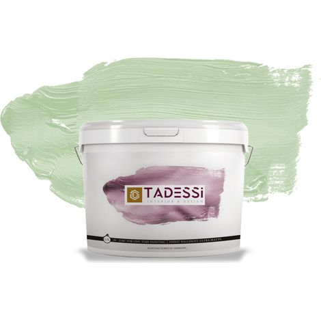 TADESSI Color Vista Wandfarbe Pastellgrün - Pistazie - Sage Green - Matte Dispersionsfarbe - Innenfarbe für Wand und Decke