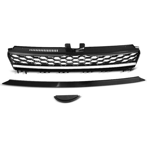 Grille de calandre VW Golf 7 13-17 look R noir chrome-27318167 (1/3)
