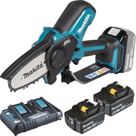 Makita DUC101PTE Élagueuse sans fil 18V / 2x batteries 5,0 Ah + chargeur double