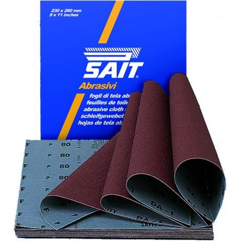 Sait FOGLIO DI TELA ABRASIVA S-SAITEX DA-F mm. 230x280 grana 40 25 FO