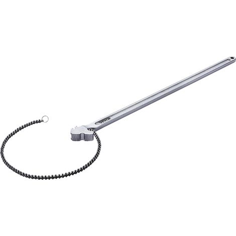 Clé Serre Tubes à Chaîne 121,9 cm, Tuyau à Tube Capacité 34 cm, Clé de Plomberie Réversible CRV, avec Mâchoire Haute Résistance et Poignée Ergonomique pour Conduites d'Eau, Réparations Auto (1/5)