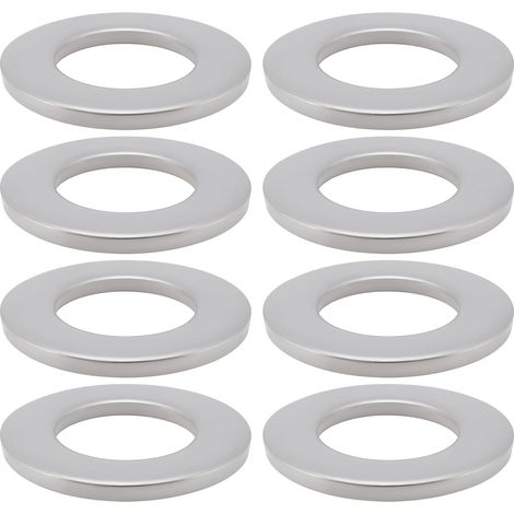 8 Rondelles Plates 27 X 50 X 4 Mm pour Axe de 25 Mm Compatible avec 13 Les Roues de Chariot de Mise à l'eau de Dériveur (1/5)