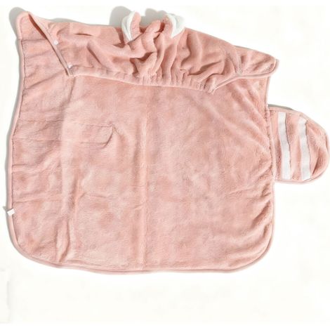 Peignoirs pour animaux, serviettes absorbantes à séchage rapide pour chiens, serviettes de bain, serviettes de bain à capuche pour chats (lot de 4)