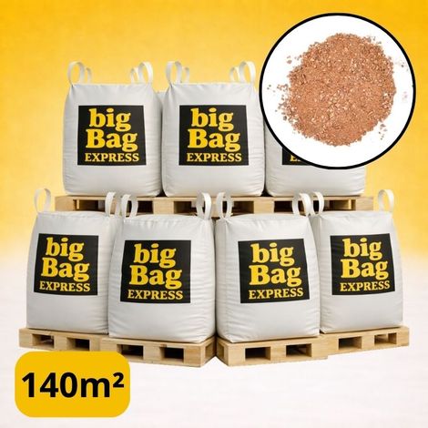 PACK 7 X BIG BAG de +/- 1,5T ≃ 140M² Sable Stabilisé Rose de Provence pour Terrain de Pétanque Ø 0/4 mm - Livraison PREMIUM (1/5)