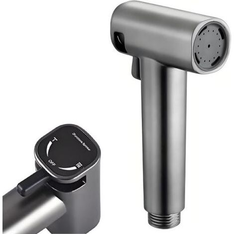 Pommeau de douche de toilette à main réglable avec deux modes (jet/jet d'eau) pour l'hygiène personnelle et les soins de nettoyage (1/5)