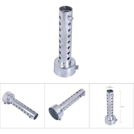 Silencieux d'échappement universel pour moto, DB Killer, insert de chicane argenté 45 mm (1/5)