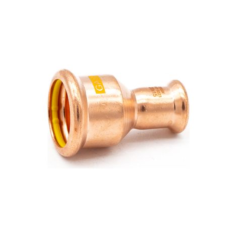 Copper Pressfitting Gas Coupler 28x15mm - PrimaPress Quality (1/2)