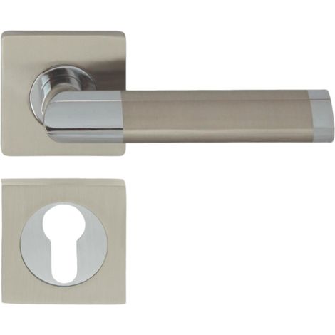 DOMINO Poignée de porte JARO QR ECO M6M9 PZ Poignée avec plaque PZ pour cylindre profilé (1/5)