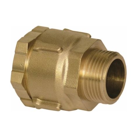 Huot – Raccord laiton mâle fileté 3/4" pour tube polyéthylène Ø27 – Série Fer à compression – Normes NF EN 12201 et NF T54-071