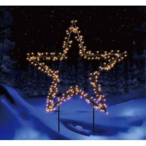 TrendLine LED Stecker Stern 109 cm warmweiß Gartenstecker
