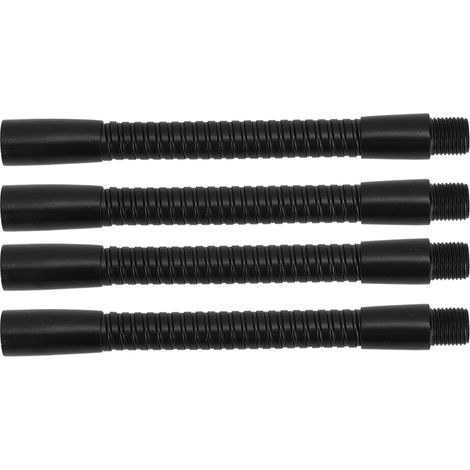 Lot de 4 flexibles de lampe à col de cygne en aluminium de 10 mm de diamètre, pour lampe de table ou de bureau, longueur 12 cm. (1/5)