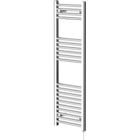 Pizarro Chrome 1200mm x 400mm Straight Electric Heated Towel Rail (1/5)