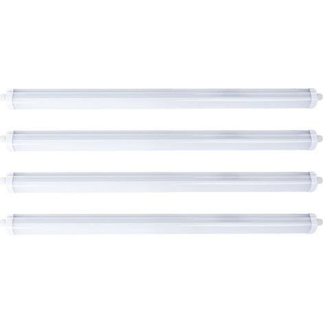 4er Set 36 Watt SMD LED Wannen Röhren Leuchte Werkstatt Tageslicht Strahler Decken Lampe 4320 Lumen (1/5)