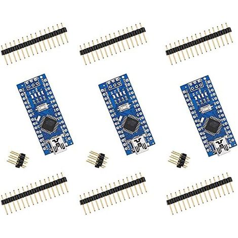 3 pièces carte Nano Arduino Nano V3.0 ATmega328P CH340, micro contrôleur, compatible projets, RoHS (1/5)