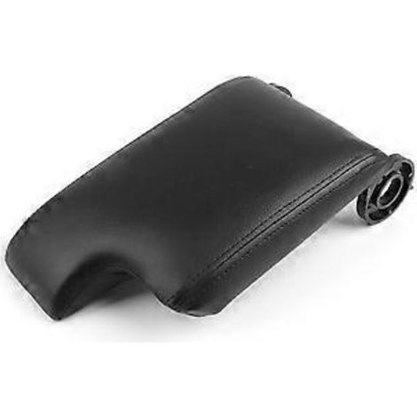 Rivestimento in pelle nera per il bracciolo della console centrale per BMW Serie 3 E46 (1998-2006) (1/5)