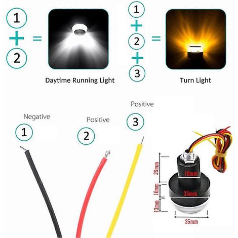Stück LED Motorrad-Lenkerblinker, Lenkerendblinker, Motorrad-Rücklicht L (1/5)