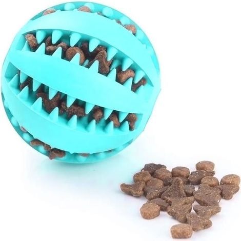 Jouet Chien Balles, Jouet d\'occupation Chien de en Caoutchouc Naturel, Interactives Jouet à Mâcher, Distributeur de Collations-Ywey (1/5)
