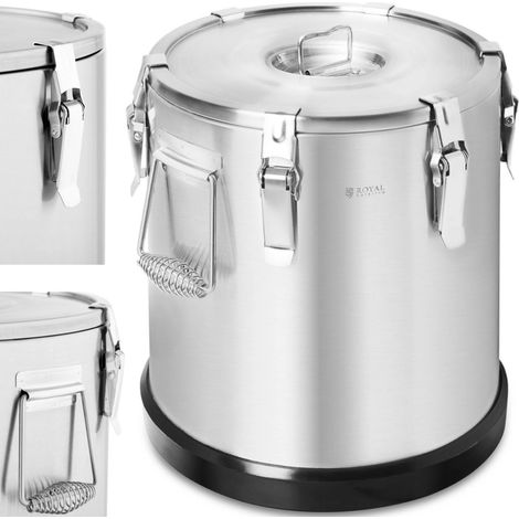 Contenedor térmico termo para catering para transporte de alimentos ACERO 22 l (1/5)