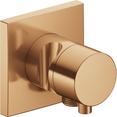 Valvola a 3 vie di intercettazione / deviatrice IXMO DN 15, incasso, rosetta quadrata con maniglia IXMO Comfort bronzo spazzolato KEUCO