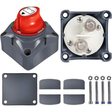 Interrupteur de batterie Coupe Batterie 12V 24V Coupe Circuit Batterie pour Bateau Camion Voiture Tracteur Autobus Caravane (1/5)