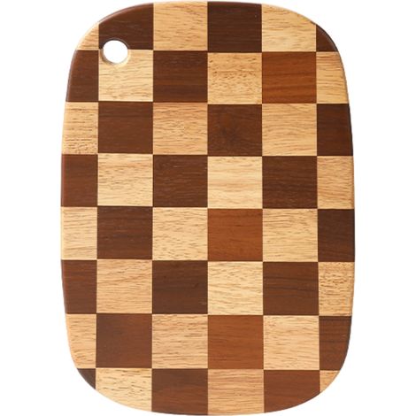 1 Planche à découper, Bois massif, Double face, Pour fruits et légumes, Usage ménager (1/5)