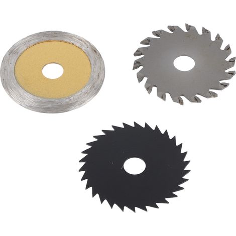 3 Stück 54,8 mm HSS Mini-Holzkreissägeblätter, Trennblatt, Spindel für Rotationswerkzeuge (1/5)