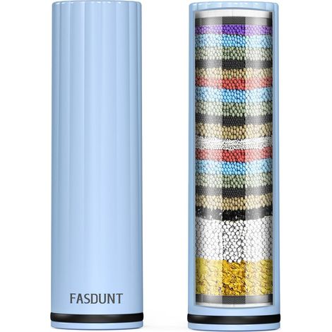 CY1 20 Stage Replacement Shower Filter - Water Softener and Shower Filter with KDF-55, Calcium Sulphite, Vitamin C - Removes Limescale, Chlorine, Heavy Metals (2 Pack) (1/5)