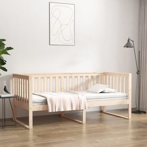Tagesbett ohne Matratze 90x190 cm Massivholz Kiefer
