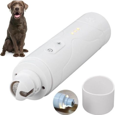 Elektrische Hunde-Krallenfeile mit LED-Licht, elektrischer Hunde-Krallenschneider, USB-Ladefunktion - YEA (1/4)
