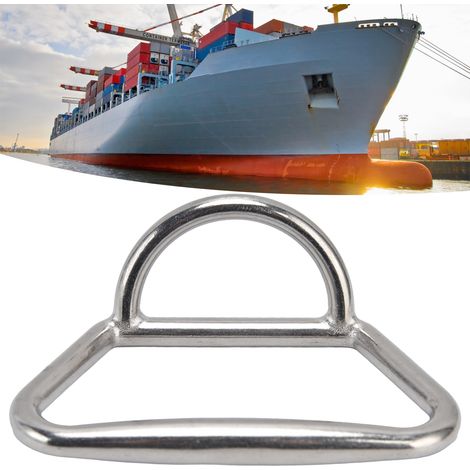Anneau en acier inoxydable 316 en forme de fer à cheval, poignée de fixation pour bateau en caoutchouc, anneau de remorquage pour bateau en caoutchouc, poignée de coque (1/5)