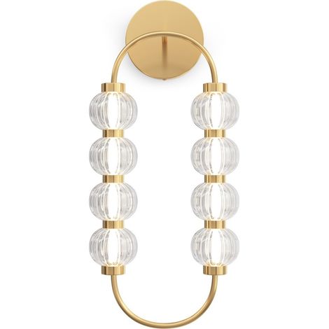 Maytoni Amulet Ring Lampada da parete moderna oro 3000K 800lm paralume in vetro (1/2)