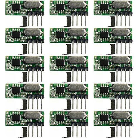 Kit de 15 modules de télécommande superhétérodynes récepteurs RF (1/5)