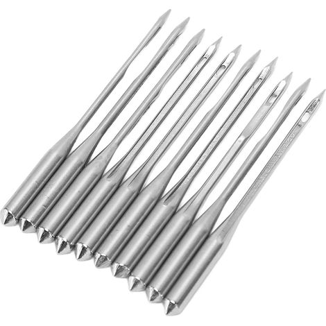 Lot de 10 aiguilles universelles standard robustes en acier pour machines à coudre, adaptées à la série GK27 GK27x200. (1/5)