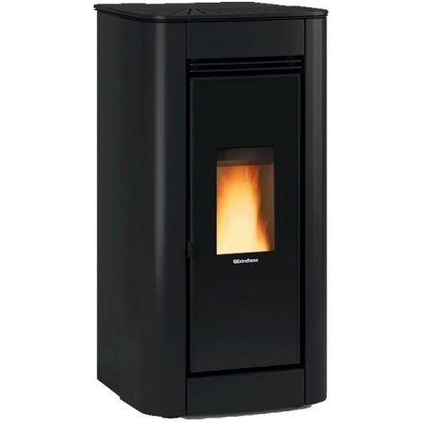 Poêle à granulés étanche ventilé - 8 kw-N - Ilary Top Noir - LA NORDICA EXTRAFLAME