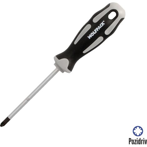 Tournevis Pozidriv wolfpack-linea-profesional s2 manche ergonomique magnétique (1/5)