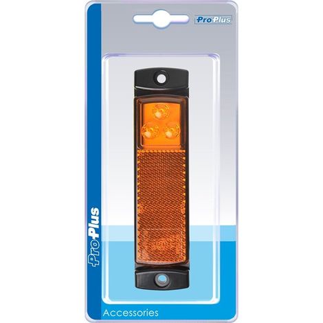 Lampada side-marker 12/24V ambra 126x30mm LED in blister (1/5)