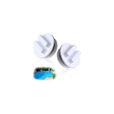 Ensemble De Bouchons De Piscine d'hiver 2PCS  1.5 pouce Bouchon De Congélation pour Conduite De Retour, Clapet Skimmer Piscine, Capuchon d'hiver Durable pour Fermer La Piscine en Hiver