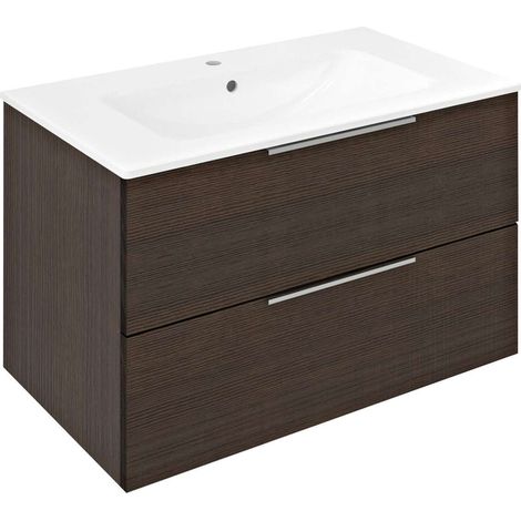 Sapho Cirasa - Mobile lavabo, 80x52x46 cm, 2 cassetti, pino rustico CR801-1616 (1/5)