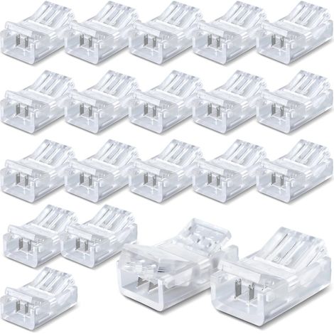 20pcs Strip Connector Wire Quick Connector for 10mm 3 Pin LED Light, Cable Strip for LED Light Srtip (1/5)