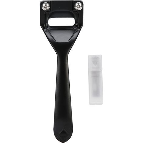 US-Lederbearbeitungsmesserset, Ahle, Bastelwerkzeug, tragbares Legierungsmesser für manuelle Arbeiten (Schwarz, US-Typ mit 3 Klingen) (1/5)