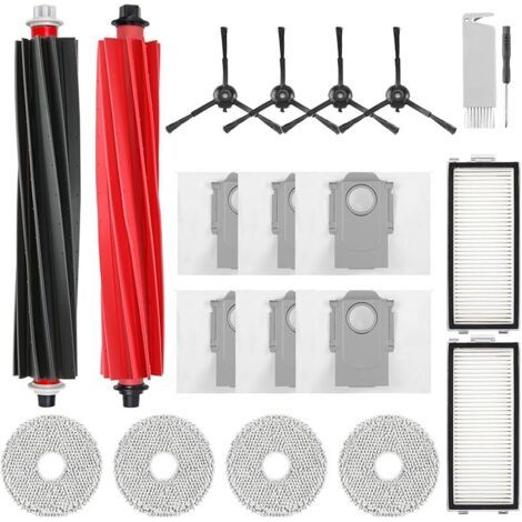 Accessoires pour aspirateur Roborock Qrevo Master, contient 1 brosse principale, 2 filtres HEPA, 6 sacs à poussière, 4 chiffons de (1/5)