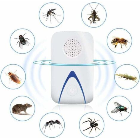 QORVA-Ultrason Souris Et Rats,Répulsif Ultrason Anti-Rongeurs Insectes,électronique Plug-in Pest répulsif Anti Moustiques,Les Souris,Rats,Mouches,cafards,Fourmis et rongeurs avec lumière de Nuit Bleue (1/3)