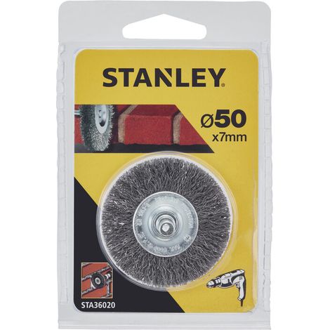 PIRANHA STANLEY STA36020 (X36020) SPAZZOLA ACCIAIO CIRCOL. D.50- STANLEY- 1,0 pz