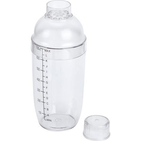 PC Cocktailshaker mit Waage, Milch-, Tee- und Saftkanne, Weinbecher aus Kunststoff für die Hausbar, 700 ml (1/5)