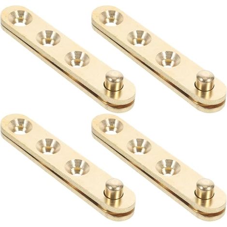 Charnière Pivot Cachée Universelle 8 Pièces Hinge Accessoires De Quincaillerie De Porte Pour Porte De Meuble Rotation Large Adaptée Bois Fer Et Verre (1/5)