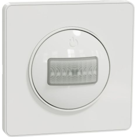 Schneider Electric – Détecteur de mouvement S520524 – Blanc – 2 fils – Installation facile – Pour éclairage automatique – Angle d'inclinaison ajustable (1/8)